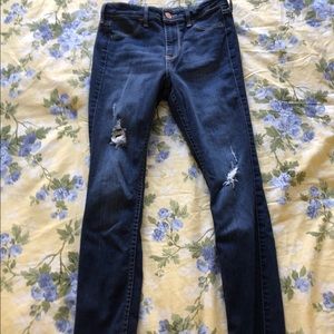 hollister dark washed jeans